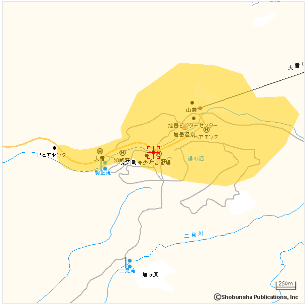 ラビスタ大雪山：2011年10月末時点でのFOMAプラスエリアだった