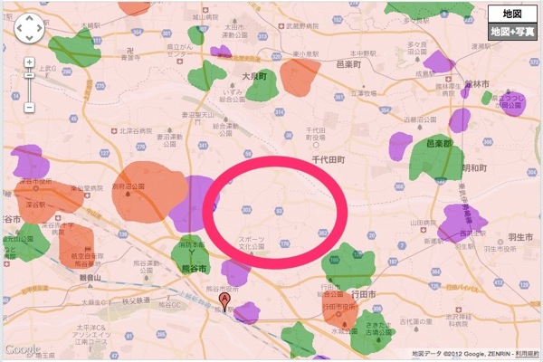 熊谷駅近隣のXi／WiMAX／EMOBILE LTEのエリア状況を調べてみた