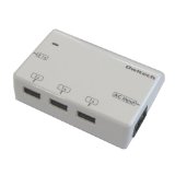合計出力5.1A(2.1A + 1A * 3)のAC ⇒ USB充電アダプタを購入！