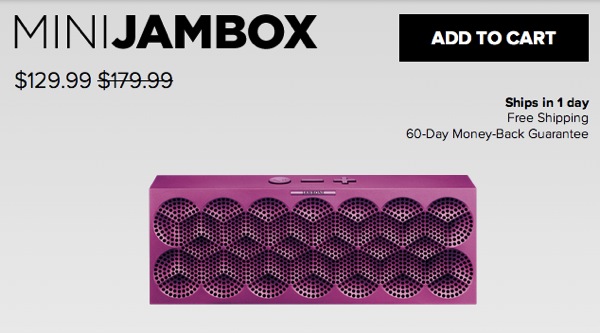 MINI JAMBOXが米国で$129に値下がり／国内価格は据え置き