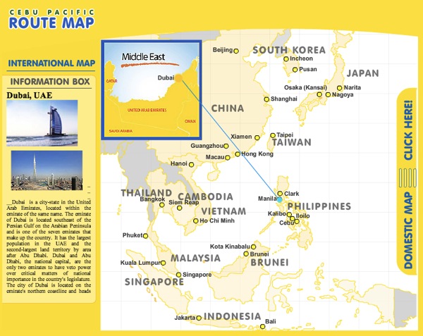 Cebu Pacific s New Route Map