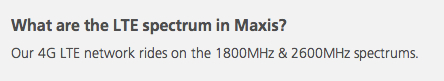 Maxis 4G LTE Maxis