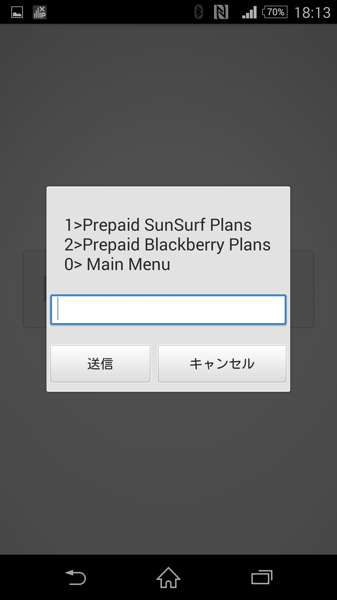 1 Prepaid SunSurf Plansを選択