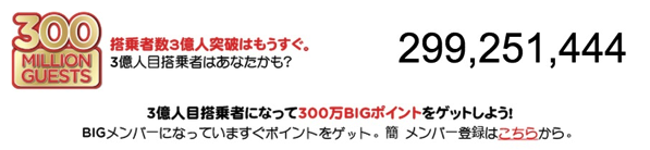 エアアジア、搭乗者数3億人突破を記念して300万BIGポイントプレゼント