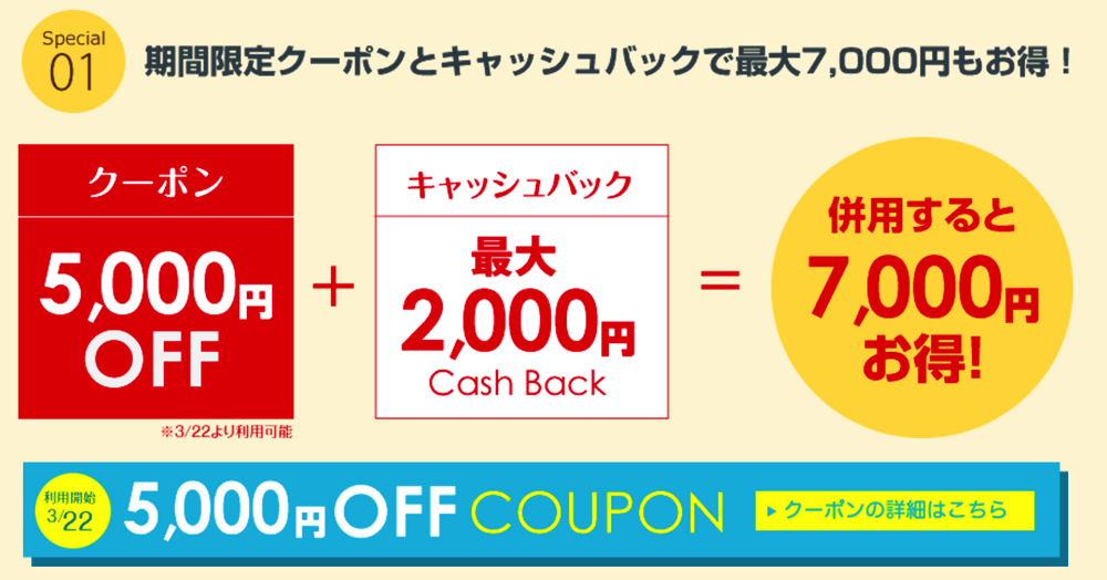 Surprice：1周年記念で5,000円引きクーポンを配布