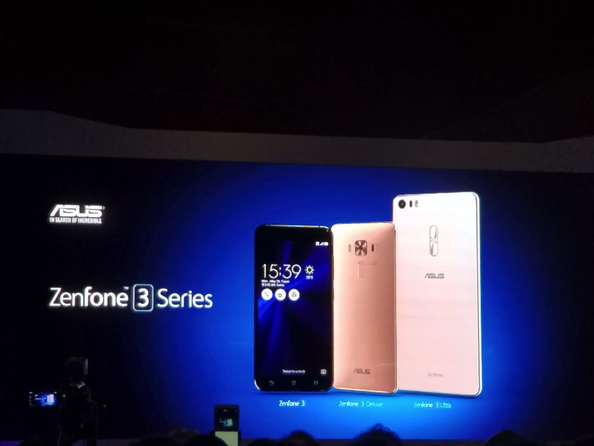 ZenFone 3・ZenFone Deluxe・ZenFone 3 Ultraの3機種が発表