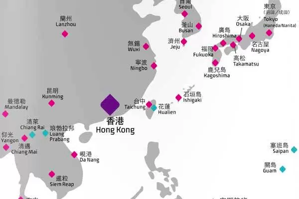 香港エクスプレス：香港から花蓮・グアム・サイパンなどへ就航を計画か