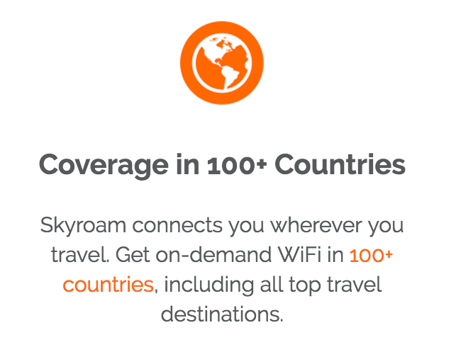 Skyroam：対応エリアが世界100か国以上に拡大