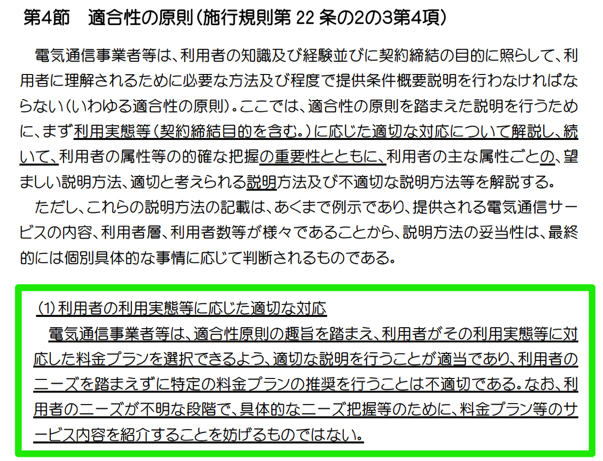 利用者の利用実態等に応じた適切な対応