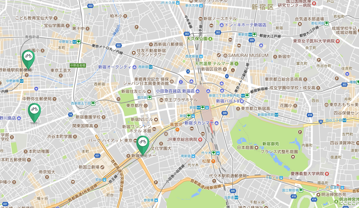 新宿駅周辺