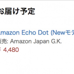 予約購入した「Echo Dot」が届かないので、Prime Nowで購入してみた