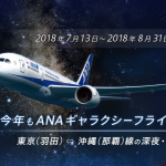 ANA、羽田-那覇の深夜便「ギャラクシーフライト」を2018年夏も運行、片道8,000円台から