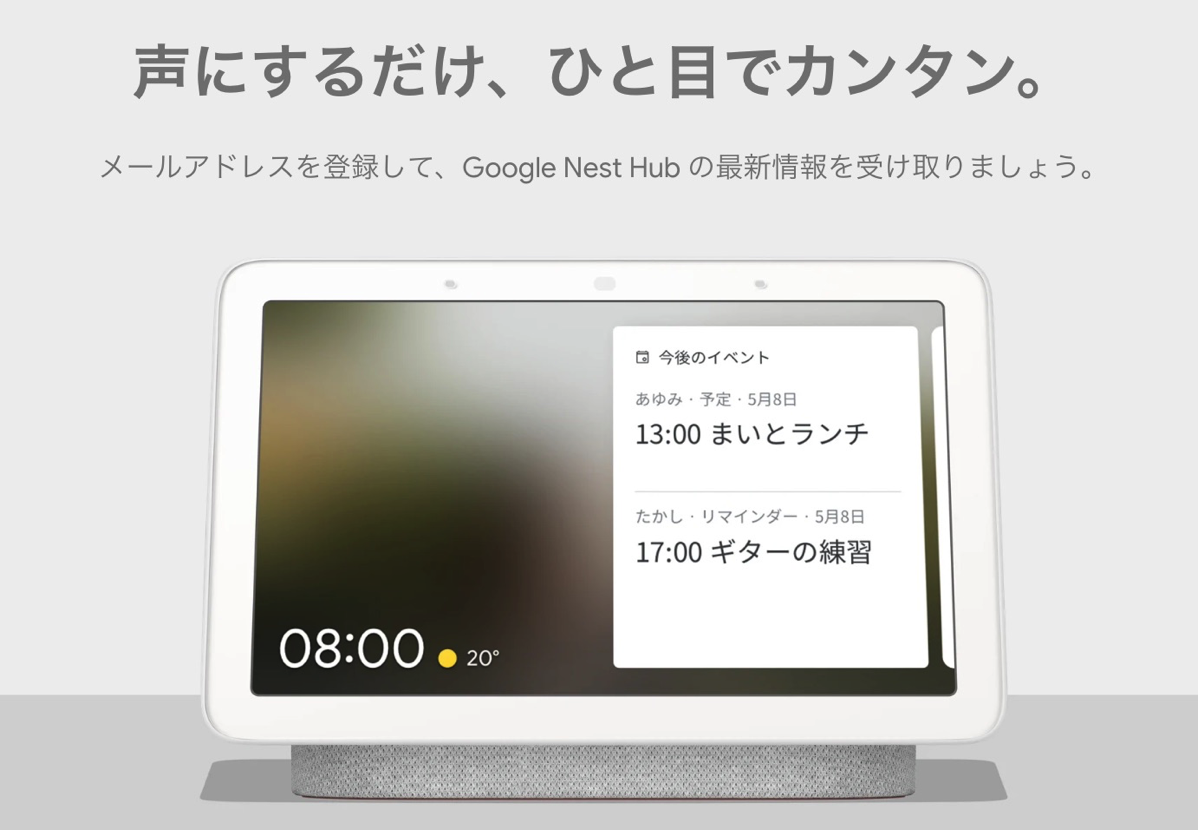 Google Nest Hub - スマートホームディスプレイ - Googleストア