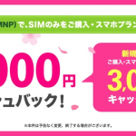 【UQ】公式オンラインストアでSIM単体乗り換えすると10,000円キャッシュバック