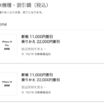 【au】iPhone 12/12 ProをMNPで2.2万円・新規で1.1万円割引（オンライン限定）
