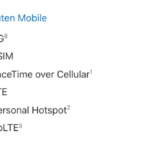 「iPhoneの通信事業者のサポートと各機能」に楽天モバイルが追加、5G/4G・eSIMなどを正式サポート