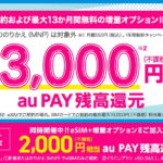 【間もなく終了】UQ mobile、MNPでeSIM単体契約すると最大15,000円相当をau PAY還元（10月末まで）