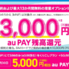 UQ mobile、SIM契約でau PAYを最大18,000円還元・増量プション1年無料が最終日に