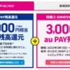 【UQ mobile】SIMカードをMNP契約すると最大16,000円相当をau PAY還元