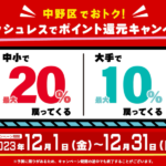 中野区、キャッシュレス決済で最大20%還元（12月1日〜12月31日）