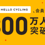 HELLO CYCLING会員数が300万人を突破、シェアモビリティで国内最多