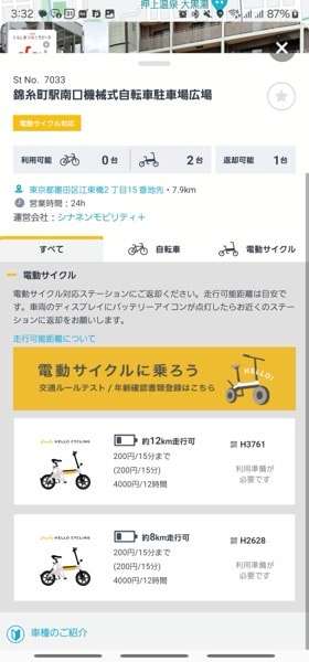 OpenStreetの電動サイクルが都内一部エリアで利用可能に