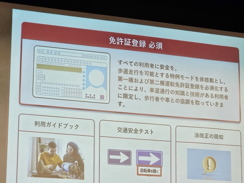 免許証の登録が必須。法律よりも厳しい運用