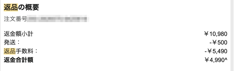 最初にAmazonから送られたメール