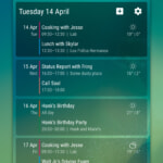 Always On Display上の予定表示に「Event Flow widget」が良い