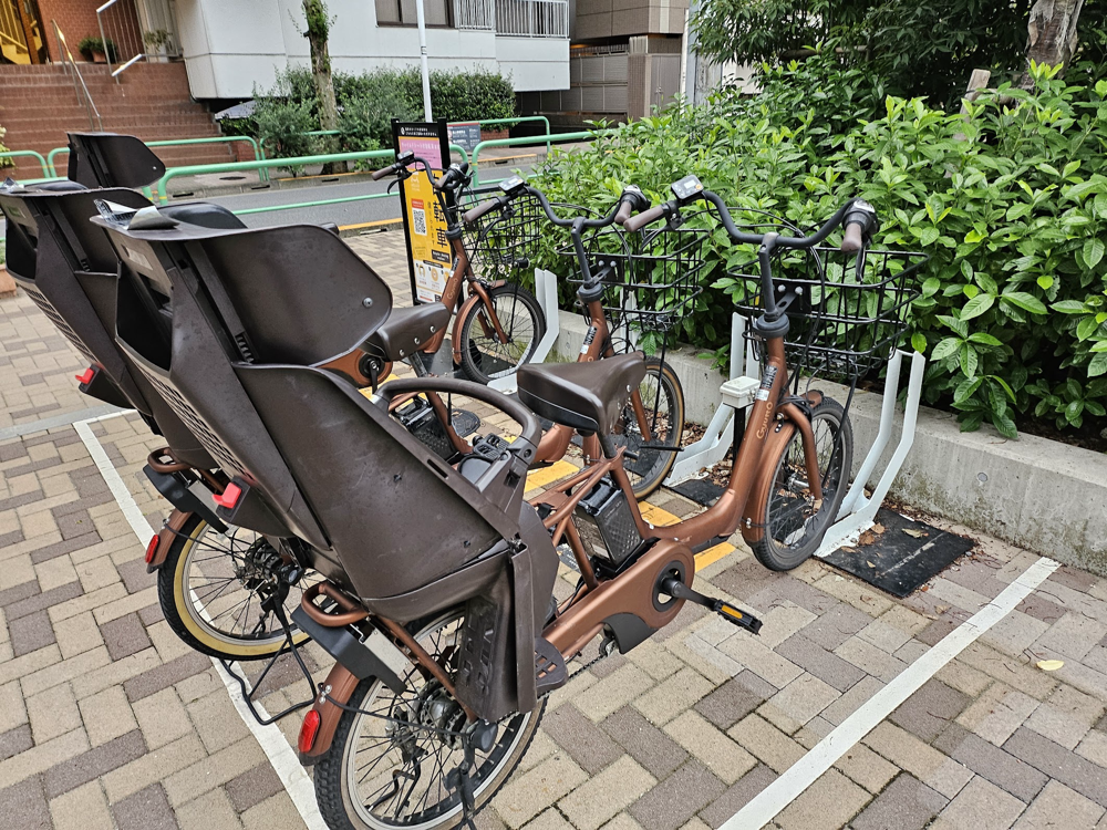 「子乗せ」可能なシェアサイクル
