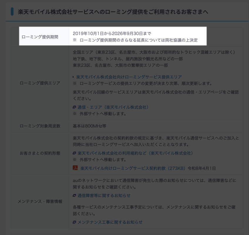 260622_KDDI_Roaming_RMI.png 楽天モバイルへのローミング提供提供に関する公開情報(KDDI)