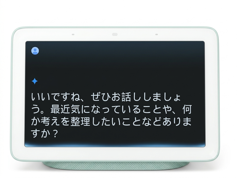 260725_GeminiLive_NestHub.png 「Google Nest Hub(第1世代)」で「Gemini Live」が利用可能に