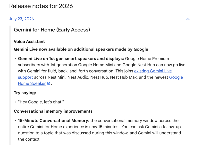 260725_geminiforhome.png 「Gemini for Home」対応デバイスが拡大